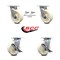 Service Caster 6 Inch Nylon Caster Set with Roller Bearing 2 Swivel Lock 2 Brake SCC-30CS620-NYR-BSL-2-TLB-2 - alternate 6